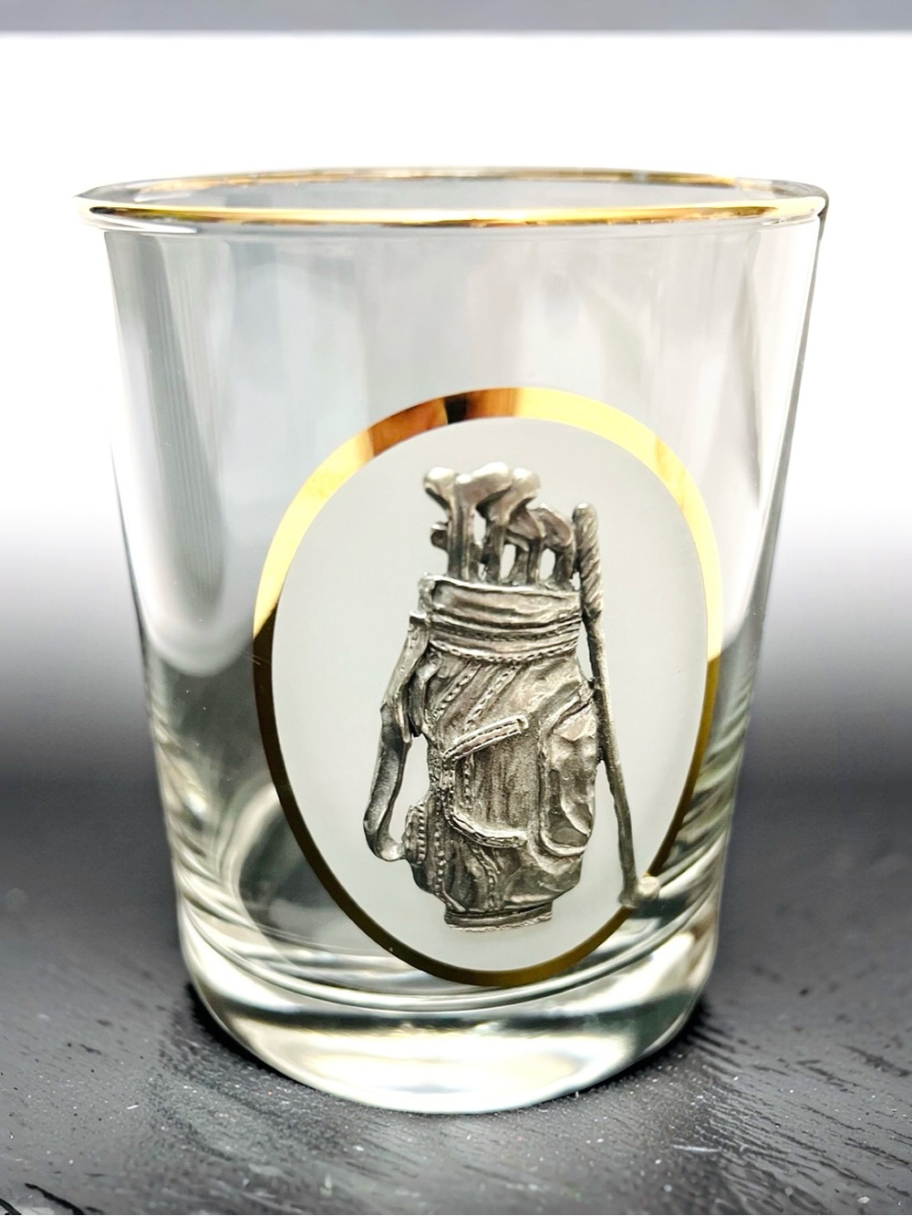 Vintage Vagabond House Golf Bag Double Old Fashioned Whiskey Glass